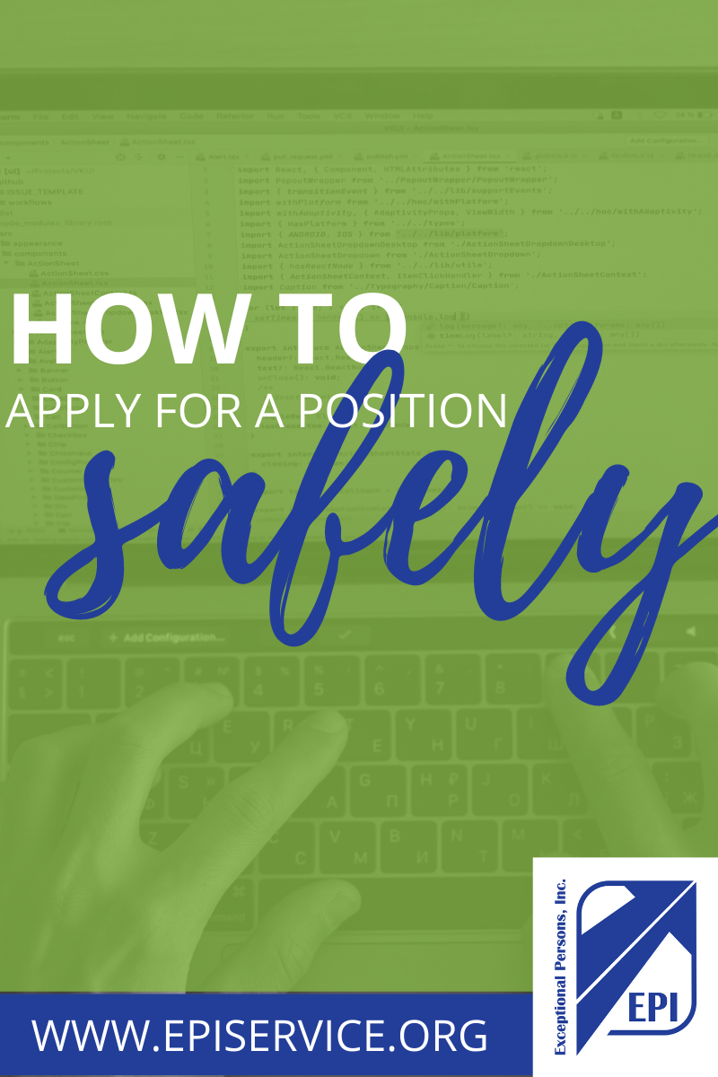 How to Apply for a Position Safely